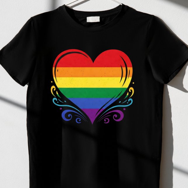Pridet Rainbow LGBTQ Manar T Shirt (Skapare uppladdad)