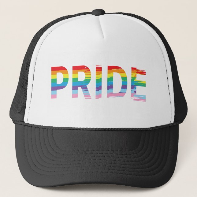 PRIDET Rainbow LGBTQIA Flagga, Gay pride Black Keps (Framsida)