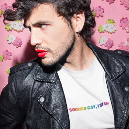 Pridet Rainbow Ljud Gay I är i T Shirt