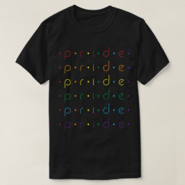 Pridet Rainbow Mönster Dots Gay HGBT Queer Ally T Shirt