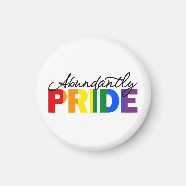 Pridet Rainbow Proud att vara Gay Magnet (Framsidan)