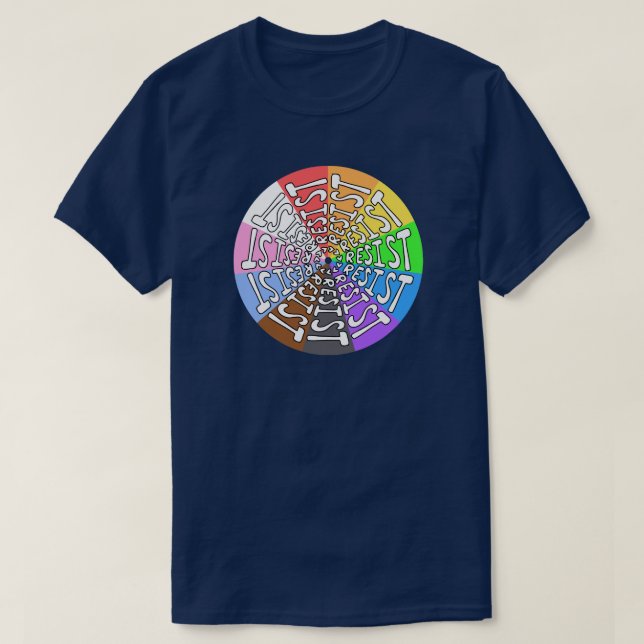 Pridet Rainbow Resistt-Shirt T Shirt (Design framsida)