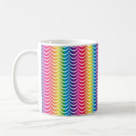 Pridet Rainbow Sjöjungfru Kaffemugg
