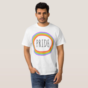 PRIDET Regnbågcirkel T-Shirt