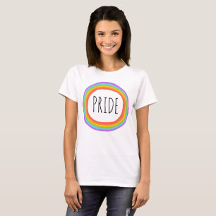 PRIDET Regnbågcirkel T-Shirt