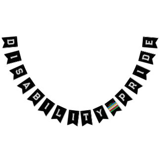 Pridet Regnbåge för HBT-TQ-funktionsnedsättning Vimplar