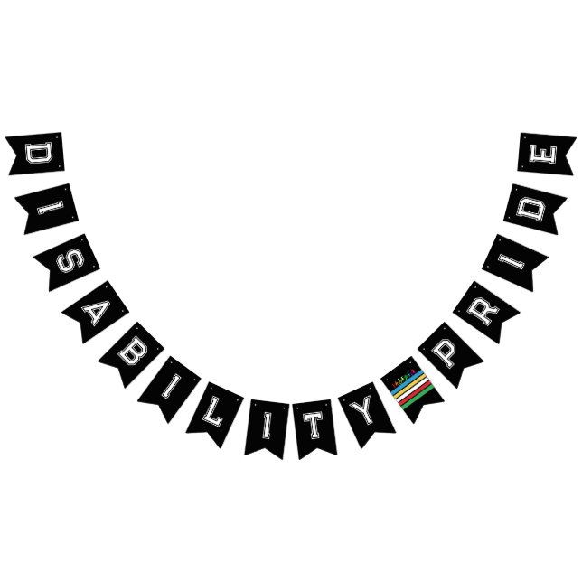 Pridet Regnbåge för HBT-TQ-funktionsnedsättning Vimplar (Alla)