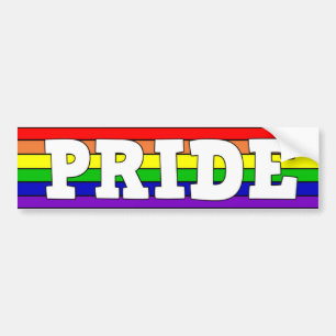 Pridet Regnbåge för LGBTQ+ Bildekal