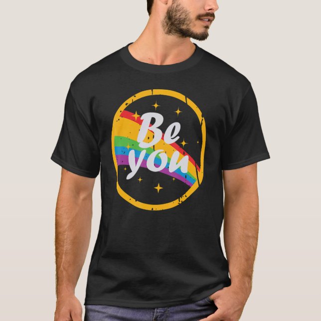 Pridet Regnbåge Grafik Parad-festival mars  T Shirt (Framsida)
