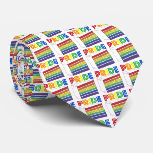 PRIDET Regnbåge Lagrar Cake Slice Gay pride Tie Slips