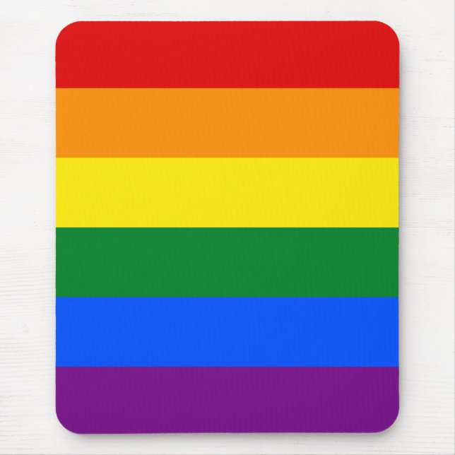 Pridet Regnbåge Mouse Pad Musmatta (Framsidan)