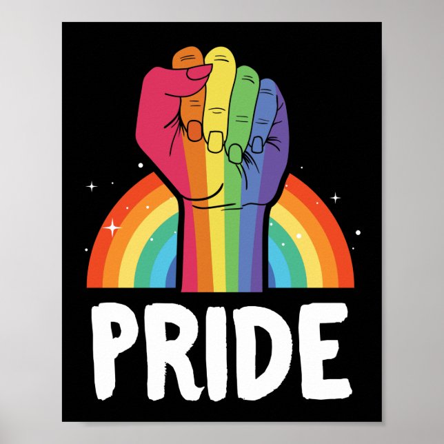 Pridet Regnbågfenomen i HBT-Gay pride-månaden Poster (Framsidan)