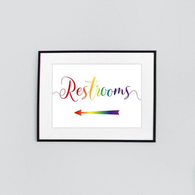 Pridet RestRumsLämnat LGBTQ-tecken för piltecken Poster (Skapare uppladdad)
