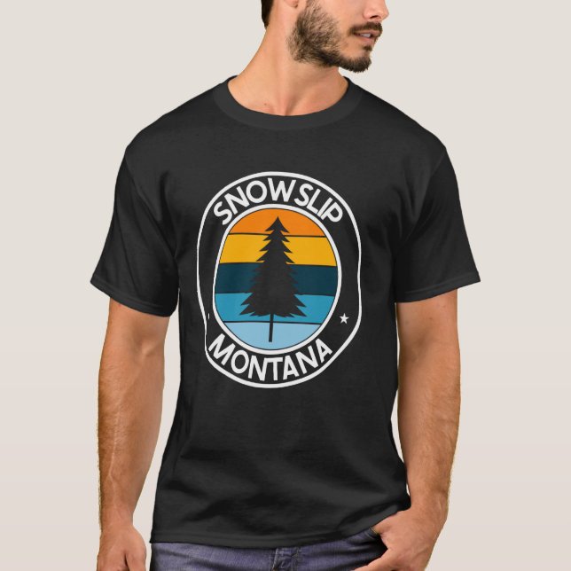 Pridet Retro Sunset T Shirt (Framsida)