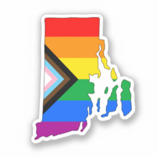 Pridet Rhode island Progress Klistermärken
