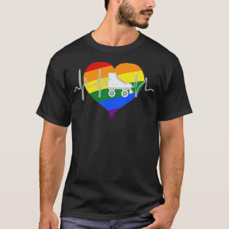 Pridet Roller Skate LGBT T Shirt