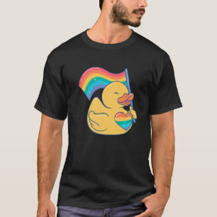 Pridet Rubber Anka Lgbt  Homosexual Rubber Ducky T Shirt