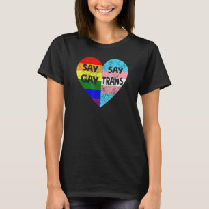 Pridet säger att Trans Proud Lgbtq Gay rights Lgb T Shirt