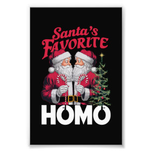 Pridet Santas Favorite Homo Gay jul HGBTQ Fototryck