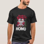 Pridet Santas Favorite Homo Gay jul HGBTQ T Shirt<br><div class="desc">Pridet Santas Favorite Homo Gay jul HGBTQ</div>