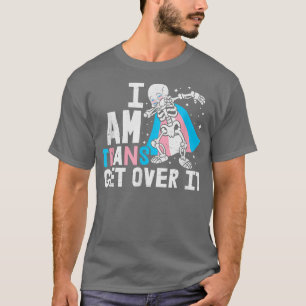 Pridet Skeleton Dancing Dabbing LGBT-Q Transgender T Shirt