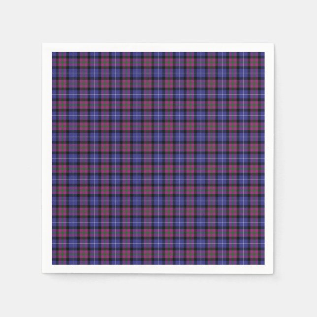 Pridet Skottland Mode Tartan Pappersservett (Framsidan)