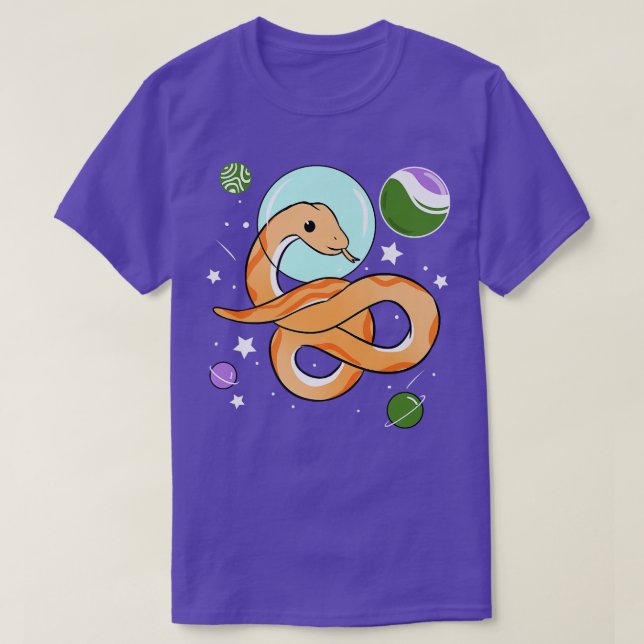 Pridet Snake Astronaut Genderqueer T Shirt (Design framsida)