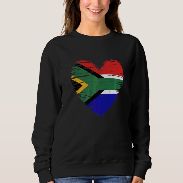 Pridet sydafrikanska Afrikan Heart T Shirt (Framsida)