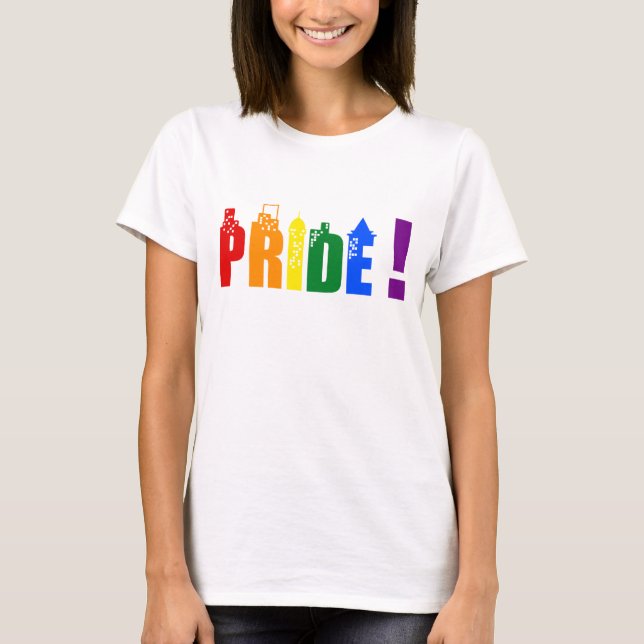Pridet T-Shirt för hbt-regnbåge (Framsida)