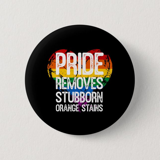 Pridet tar bort Pridet Stubborn Orange Stains Trum Knapp (Framsida)