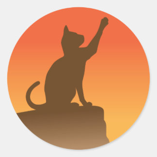 Pridet Thunder Runt Klistermärke