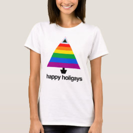 Pridet Träd i  Lycklig Holigays T Shirt
