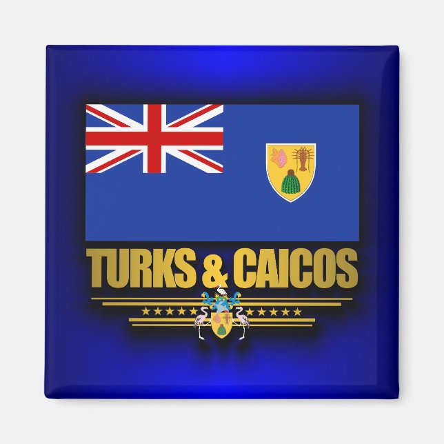 Pridet Turks & Caicos Magnet (Framsidan)