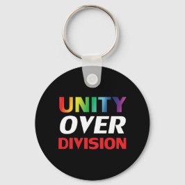 pridet "Unity over Division", lgbtq, lgbt black Nyckelring