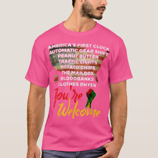 Pridet "Välkommen, svart historia" i månaden T Shirt