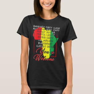 Pridet "Välkomsthändelse i svart historia" i Afrik T Shirt
