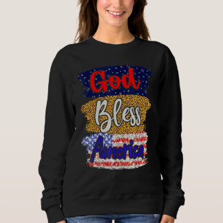 Pridet Välsigna dig Amerika Amerikanska Flagga 4 j T Shirt