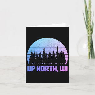 Pridet Vin i norra Wisconsin Natur Hiking Camping Kort