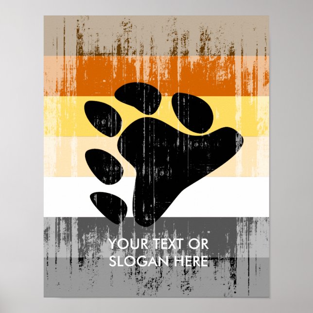 Pridet vintage Bear Poster (Framsidan)