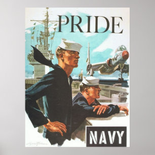 Pridet vintage flottan Poster