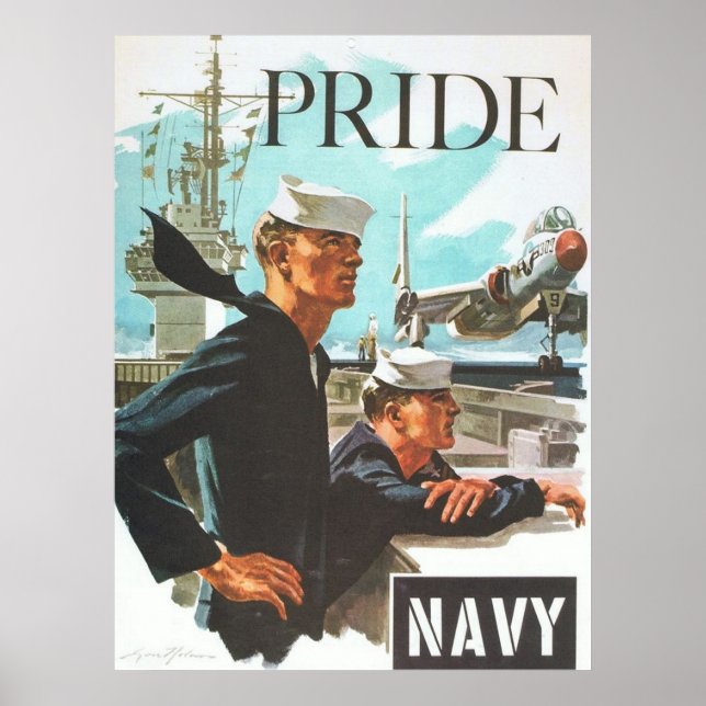 Pridet vintage flottan Poster (Framsidan)