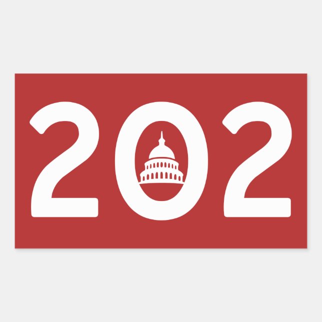 Pridet Washington D.C. Rektangulärt Klistermärke (Framsida)