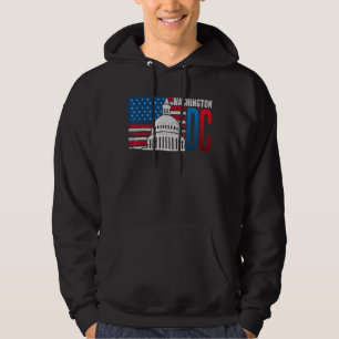 Pridet Washington Dc Huvudstad Backe Amerikanska F Hoodie