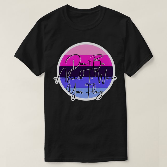 Pridet Wave din Flagga T Shirt (Design framsida)