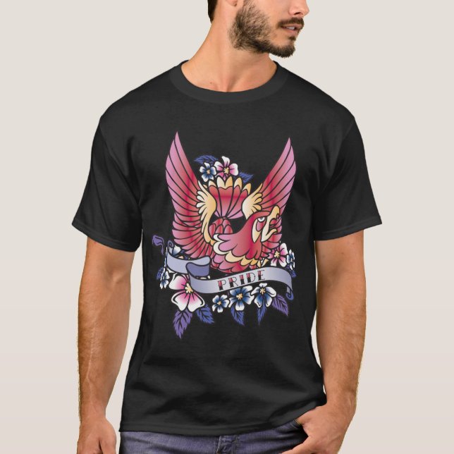 PridetatueringT-tröja T Shirt (Framsida)