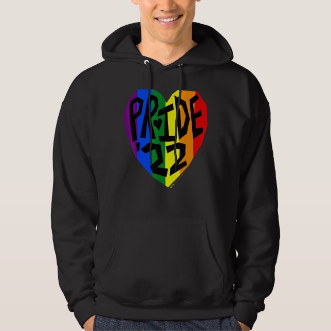 Pridets 22 Gay pride regnbåge, Ord design Hoodie (Framsida)