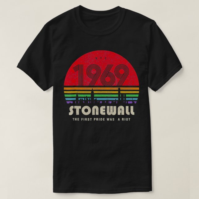 Pridets 50-årsjubileum Stonewall 1969 var en uppst T Shirt (Design framsida)