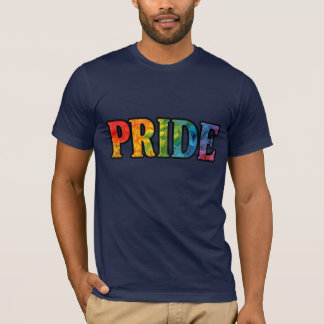 PRIDETS Blommigt Regnbågstext, HGBTQ+ T Shirt