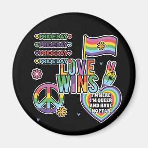 Pridets dag. Kärlek vinner. Jag är bög och har ing Magnet