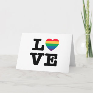 Pridets hälsningskort i kärlek - blankt insida kort